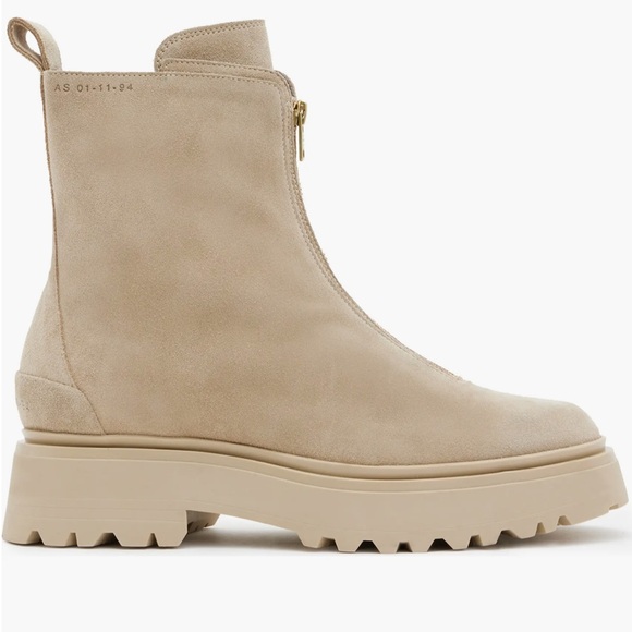 🌹ALL SAINTS🌹Ophelia Bootie In Beige Size: 40 - Picture 2 of 14